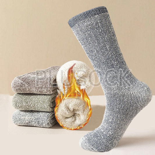 Plus Size Outdoor Sports Warm Wool Quarter Socks(3 Pairs) - image 0
