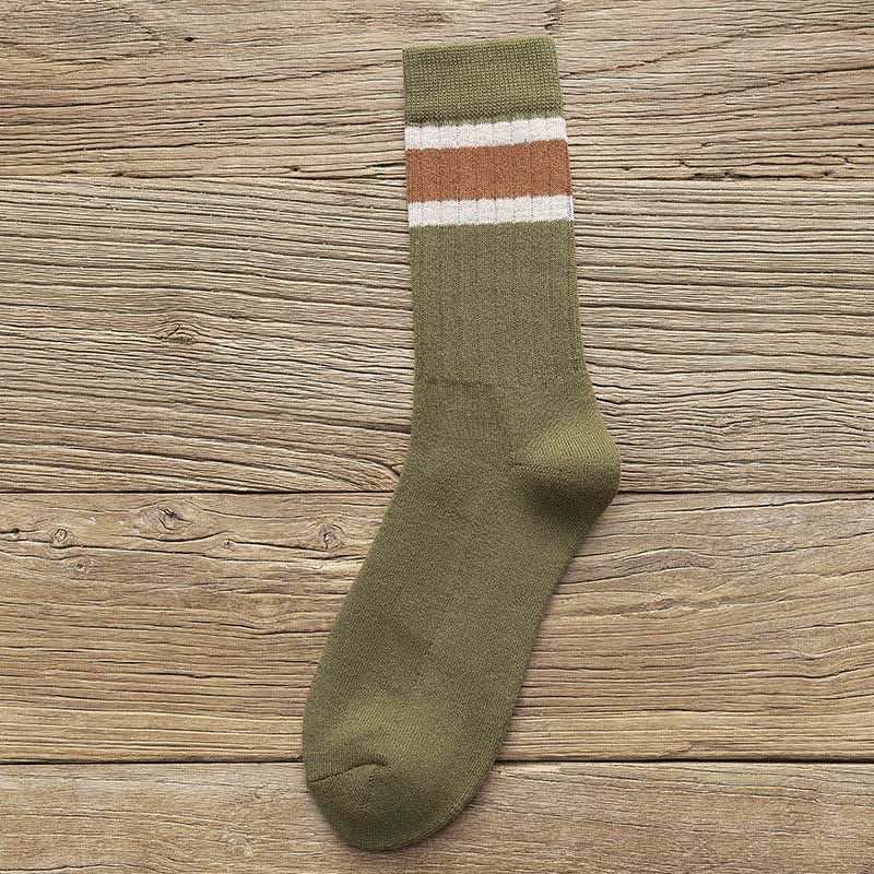 Plus Size Warm Breathable Quarter Socks(8 Pairs) - Army Green - EU37-45(US4-11) - image 12