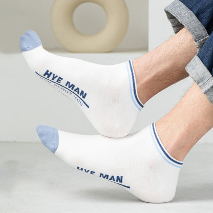 Wide Calf Letter Pattern Cotton Socks(3 Pairs)