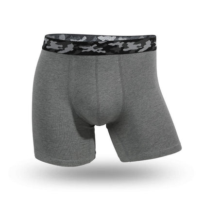 Plus Size Soft Cotton Boxer Briefs(5 Packs) - Dark Gray - 6XL - image 7