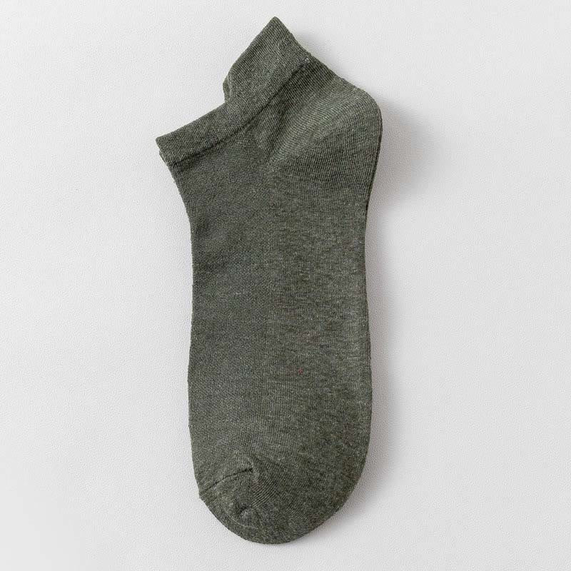 Multicolor Loose Cotton Socks(3 Pairs) - 42-48 - Green - image 8
