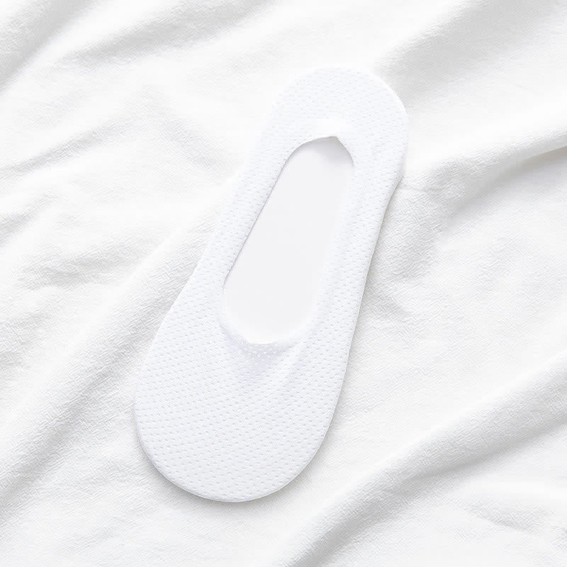 Anti-Slip No Show Socks(5 Pairs) - White - EU39-43(US8-11) - image 12