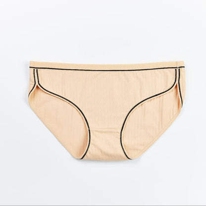 Low Rise Cotton Panty(5 Pairs) - Skin - 4XL - image 10