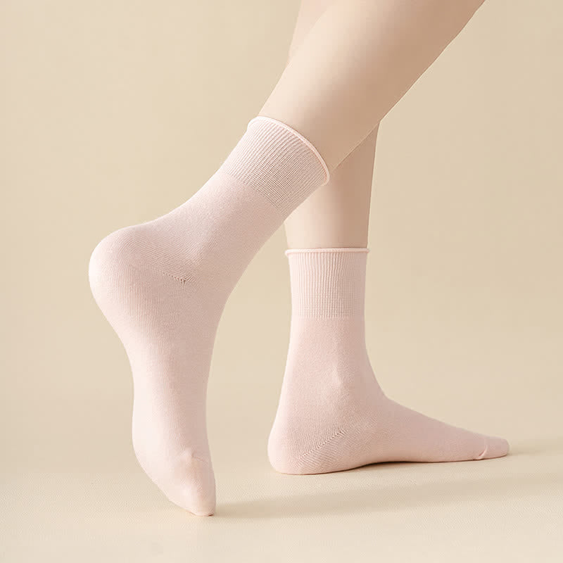 Elastic Solid Quarter Socks(6 Pairs) - image 7