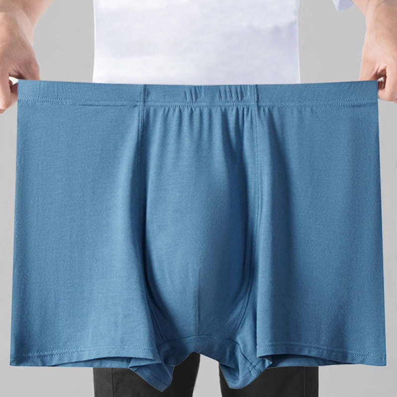 Plus Size High-Waisted Modal Boxer Briefs(1 Pair) - image 0