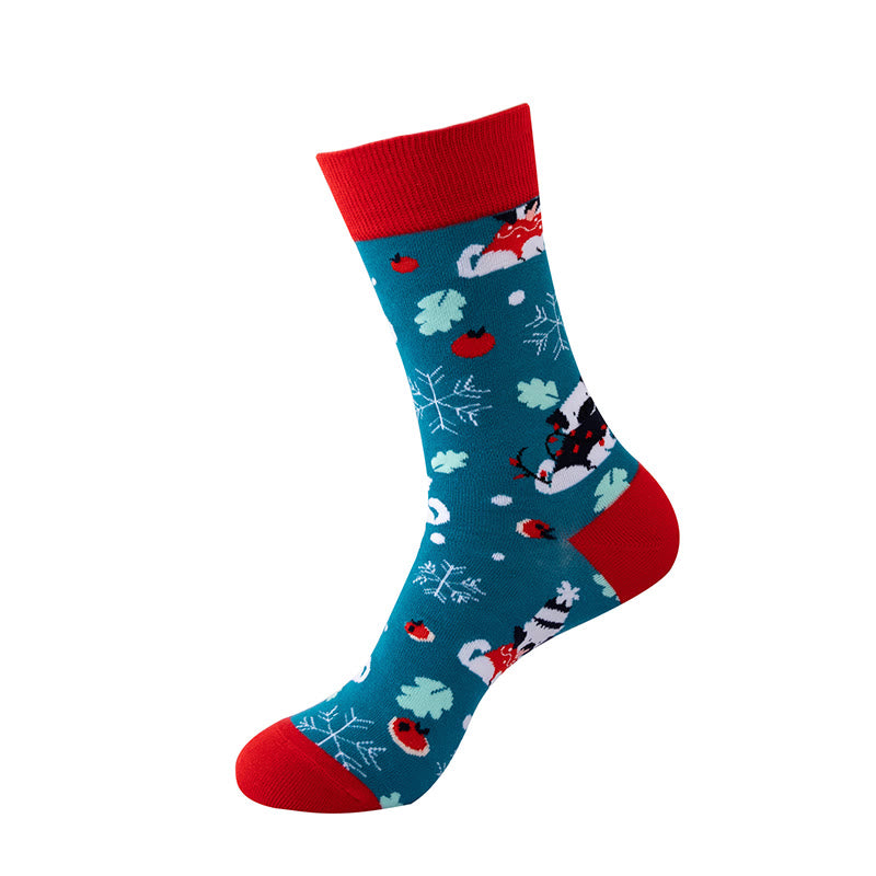 Christmas Warm Cozy Crew Socks(5 Pairs) - image 1