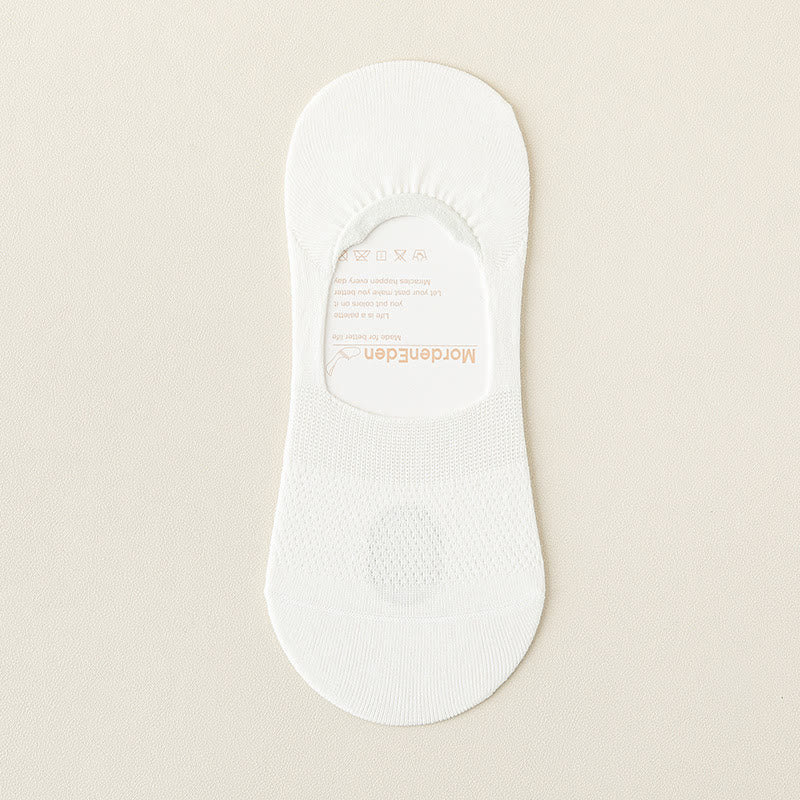 Mesh Breathable No Show Socks(5 Pairs) - White - EU39-46(US5-12) - image 15
