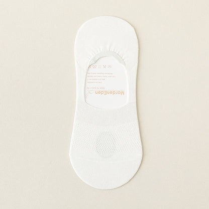 Mesh Breathable No Show Socks(5 Pairs) - White - EU39-46(US5-12) - image 15