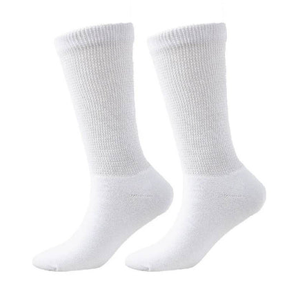 Breathable Ribbed Crew Socks(3 Pairs) - White - EU37-44(US4-10) - image 6