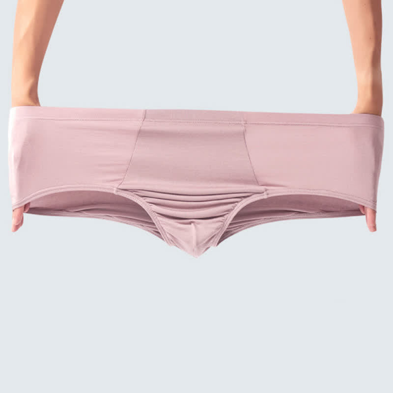 Plus Size Simple High-Waisted Strentch Hip Briefs(2 Packs) - image 3