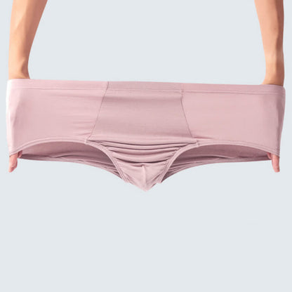 Plus Size Simple High-Waisted Strentch Hip Briefs(2 Packs)