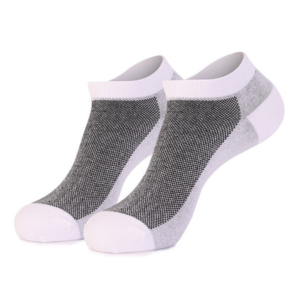 Stitching Color Ankle Socks(3 Pairs) - EU44-49(US10-14) - White - image 10