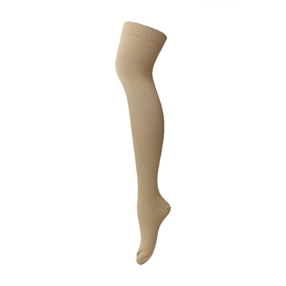 Plus Size Thigh High Elasticity Compression Socks(3 Pairs) - Nude - L/XL - image 3