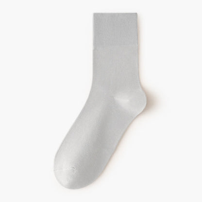 Solid Color High Elastic Quarter Socks(5 Pairs) - Light Gray - EU36-40(US3-7) - image 18