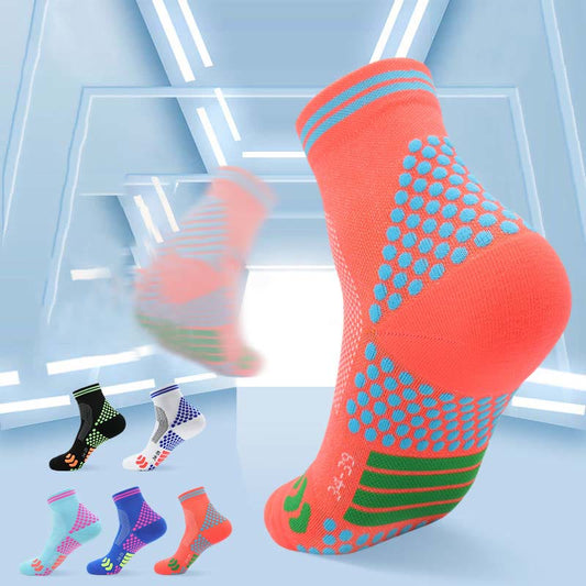 High Elasticity Professional Sport Quarter Compression Socks(3 Pairs) - image 0