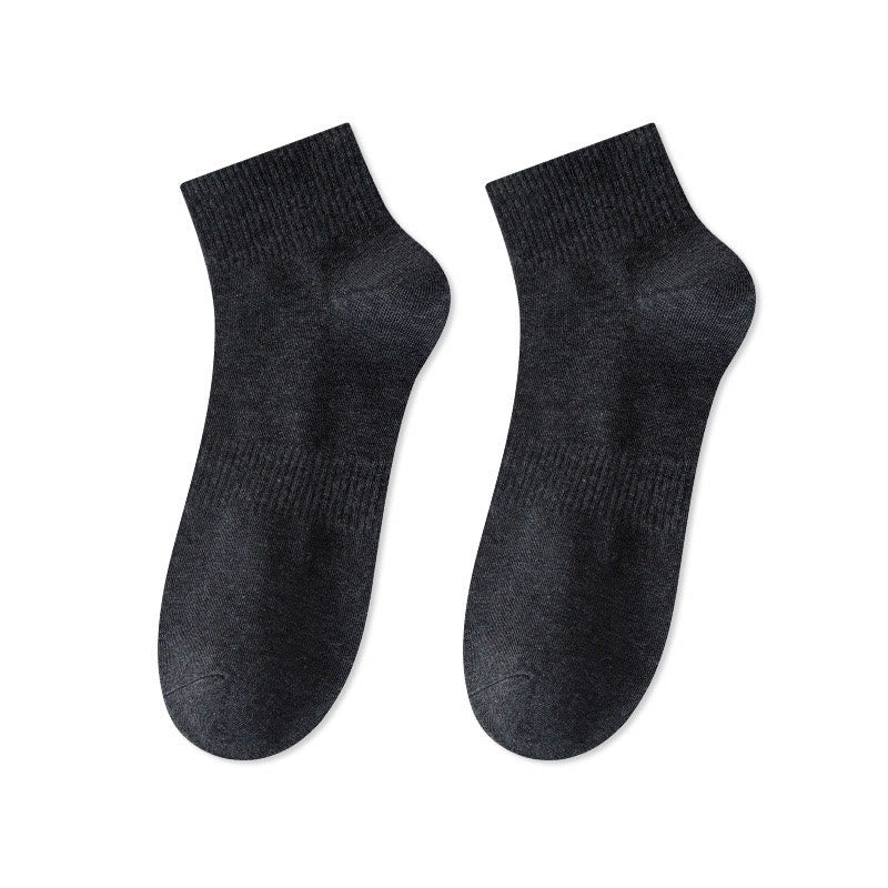 Plusock Breathable Soft Cotton Quarter Socks(7 Pairs) - Dark Grey - EU43-48(US9.5-13.5) - image 11