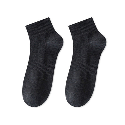 Plusock Breathable Soft Cotton Quarter Socks(7 Pairs) - Dark Grey - EU43-48(US9.5-13.5) - image 11