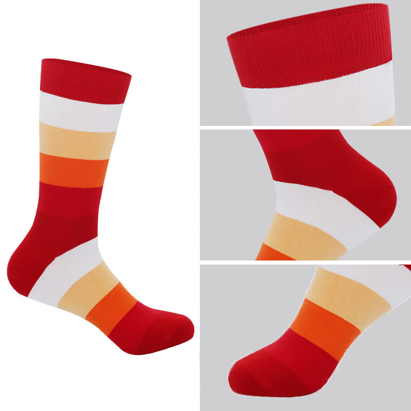 Bright Colorful Novelty Crew Socks(5 Pairs) - image 1
