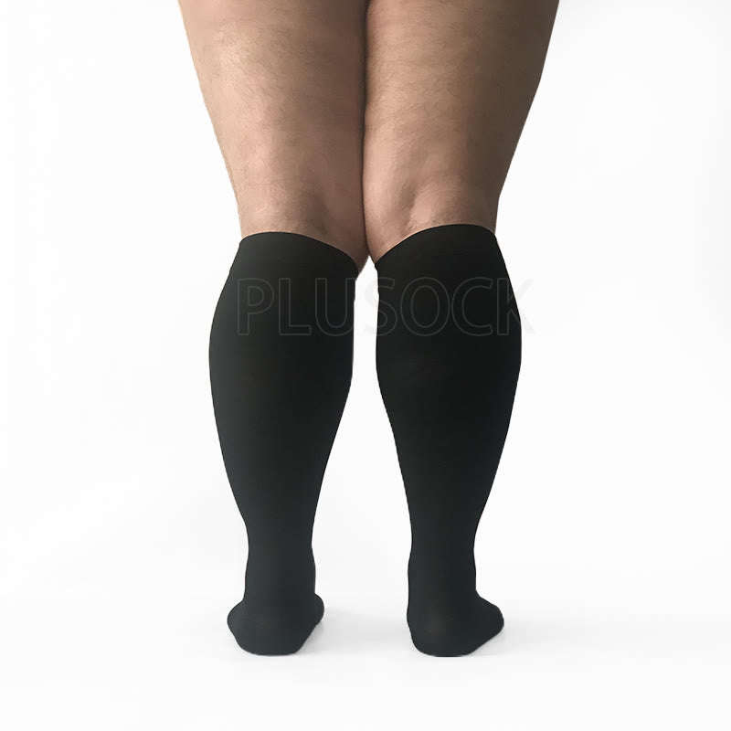 Plus Size Compression Socks Wide Calf Open Toe - image 8