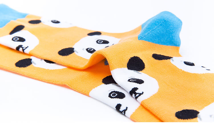 Plus Size Cute Panda Crew Socks(5 Pairs) - image 10