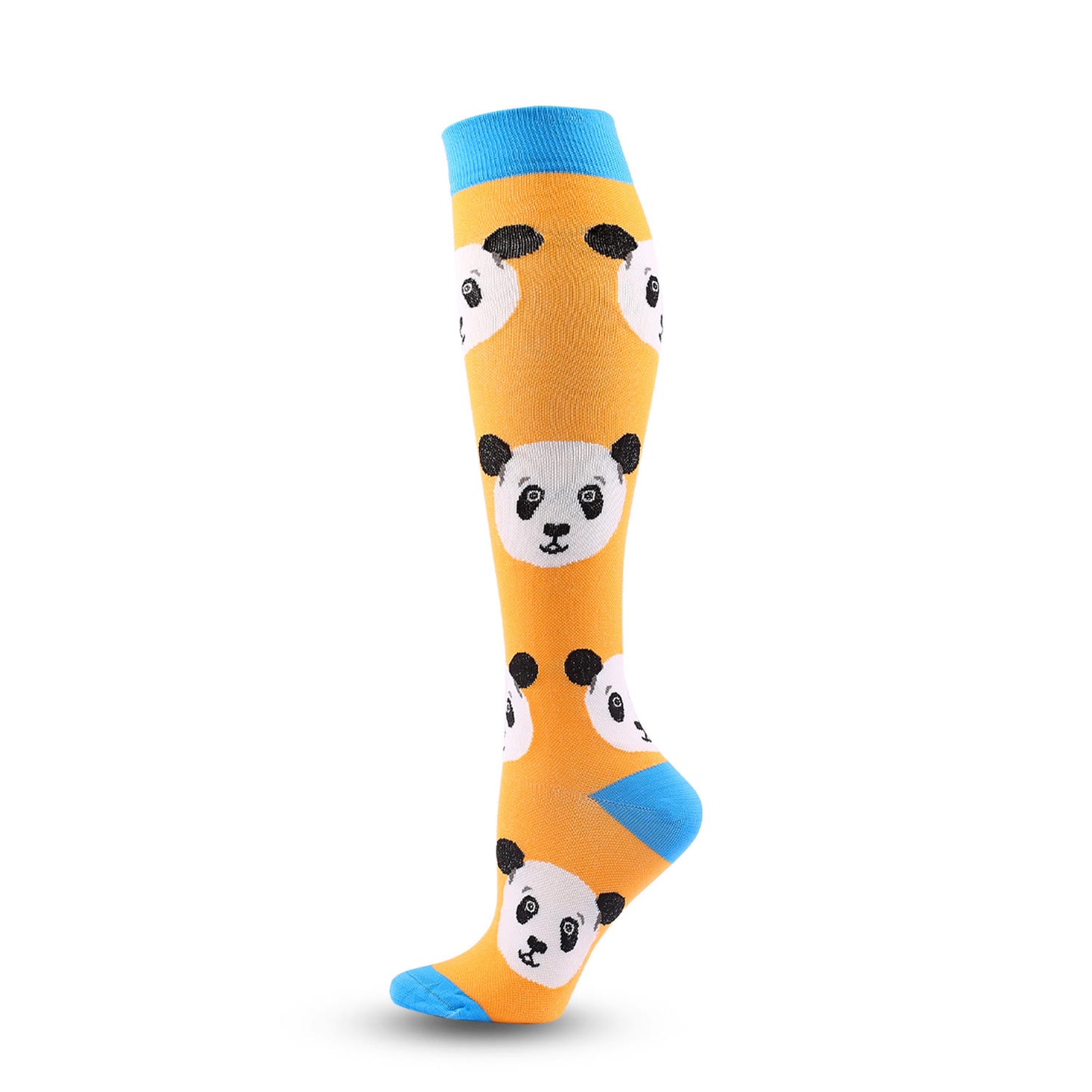 Cute Panda Pattern Compression Socks(6 Pairs) - image 1