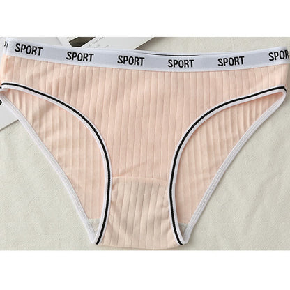 High-Waisted Cotton Antibacterial Panty(4 Packs) - Pink - 4XL - image 9