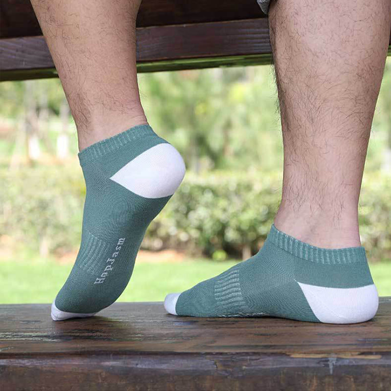 Letter Mesh Ankle Socks(5 Pairs) - image 4