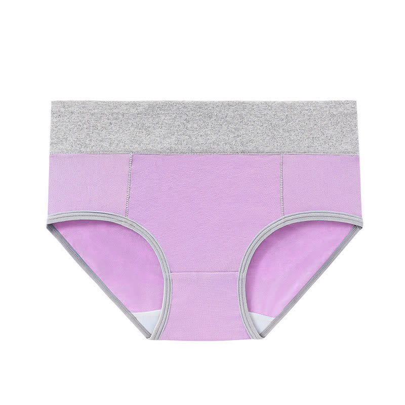 High-Waisted Cotton Antibacterial Panty(5 Pairs) - image 4