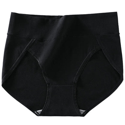 High-Waisted Antibacterial Panty(6 Pairs) - Black - 4XL - image 12
