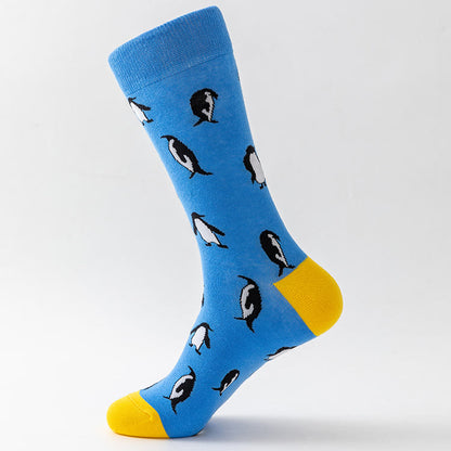 Plus Size Animal Prints Crew Socks(5 Pairs) - image 5