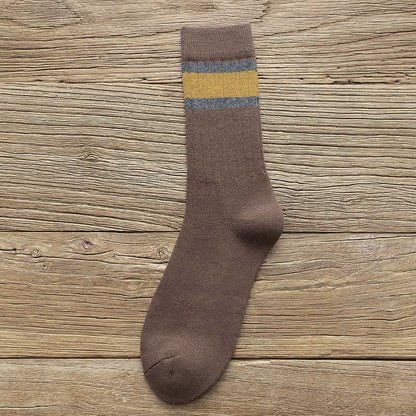 Plus Size Warm Breathable Quarter Socks(8 Pairs) - Coffee - EU37-45(US4-11) - image 14