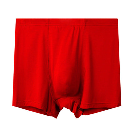 Plus Size High-Waisted Breathable Boxer Briefs(1 Pack) - Red - 13XL - image 7