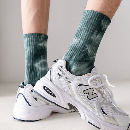 Tie-dye Colorful Quarter Socks(4 Pairs) - image 5