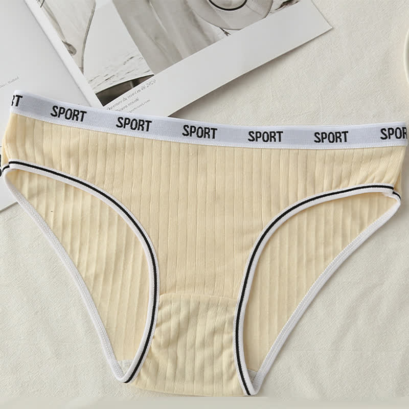 High-Waisted Cotton Antibacterial Panty(4 Packs) - Yellow - 4XL - image 10