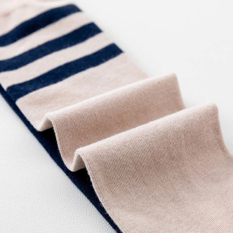 Mixed Color Cotton Plus Size Compression Socks(3 Pairs) - image 4