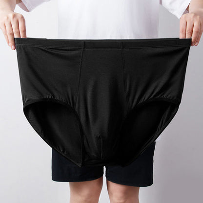 Plus Size High-Waisted Hip Briefs(1 Pair) - Black - 8XL - image 8