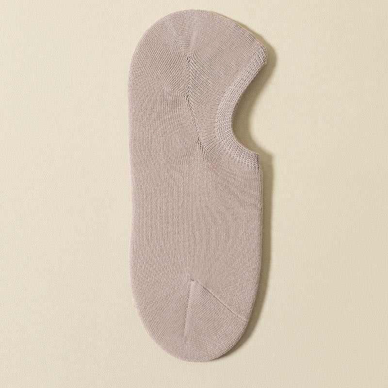 Non-Slip No Show Socks(5 Pairs) - Nude - EU39-46(US5-12) - image 20