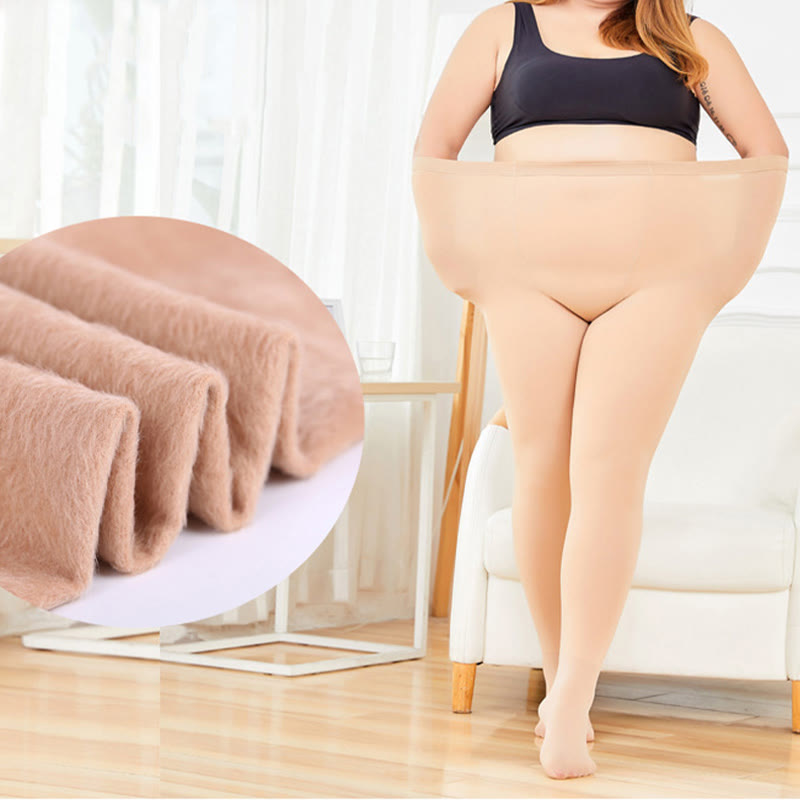 Plus Size High Waist Pantyhoses(2 Pairs) - image 2