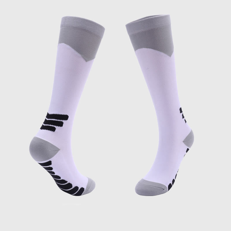 Sport Knee High Compression Socks(2 Pairs) - Grey - L/XL - image 2