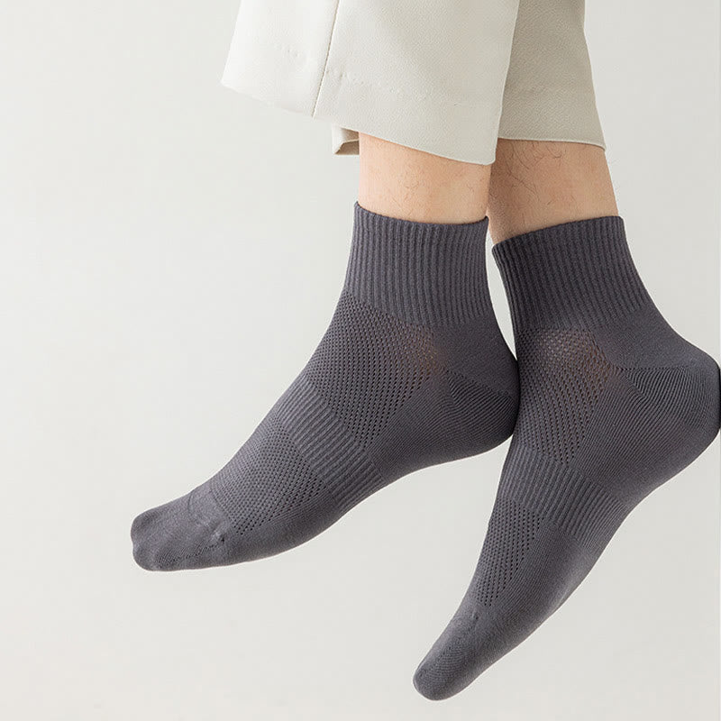 Seamless Mesh Quarter Socks(5 Pairs) - image 6