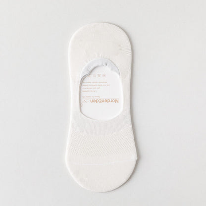 Mesh Elasticity No Show Socks(5 Pairs) - White - EU39-46(US5-12) - image 14