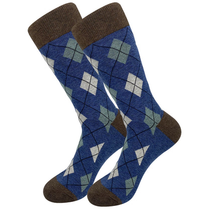 Plusock Classic Lozenge Crew Socks(5 Pairs) - image 4