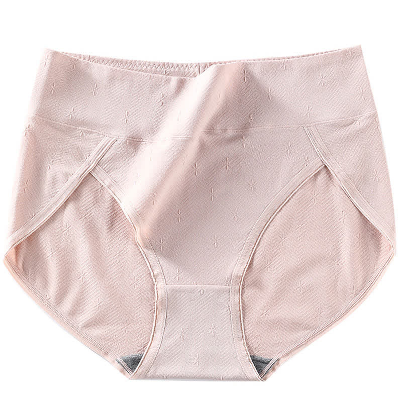 High-Waisted Antibacterial Panty(6 Pairs) - Skin - 4XL - image 11