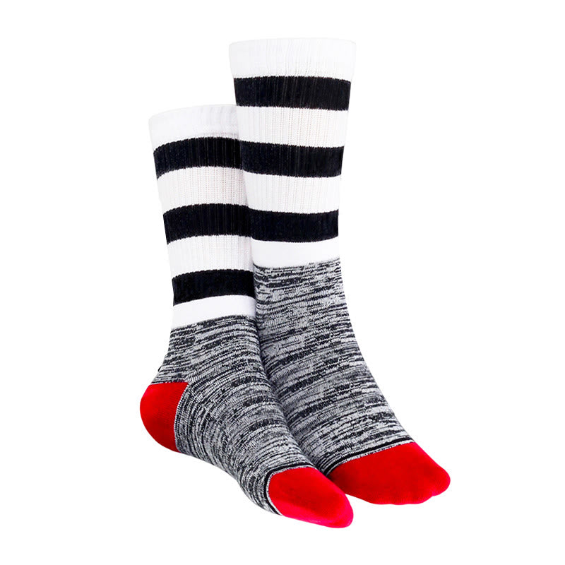 Black&White Stripes Knee High Cushioned Socks - image 4