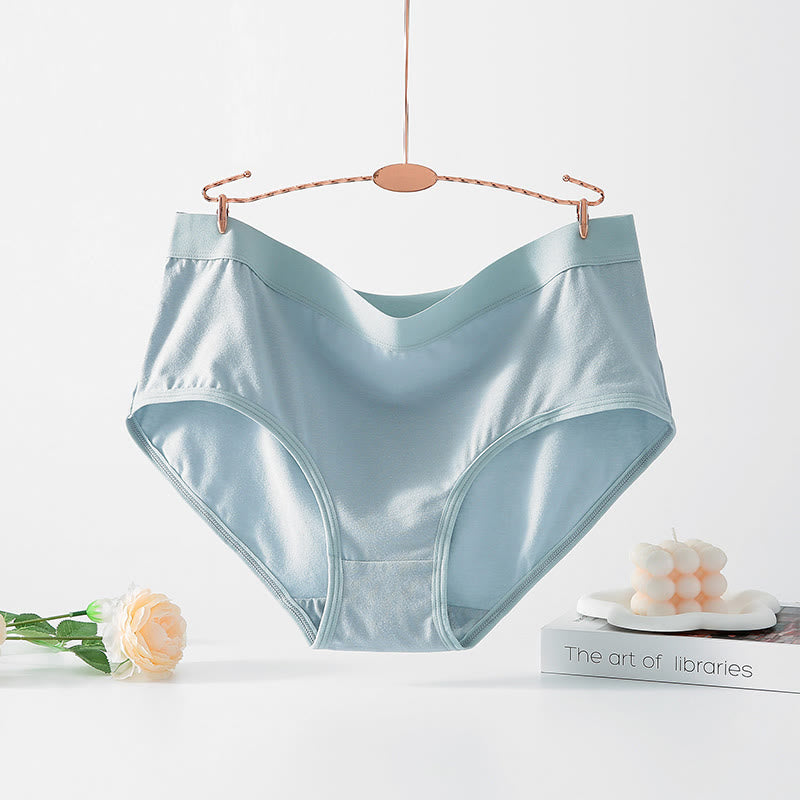 Simple High Waisted Strentch Panty(4 Packs) - Light Blue - 6XL - image 6