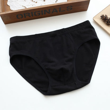 Plus Size Solid Cotton Strentch Hip Briefs(2 Packs) - Black - 6XL - image 10