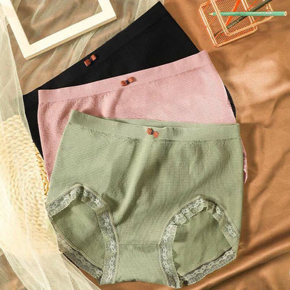 High-Waisted Breathable Lace Panty(5 Pairs) - image 0