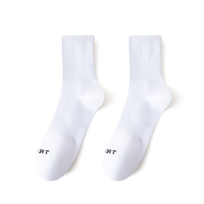 Anti-odor Cotton Sport Quarter Socks(3 Pairs) - White - EU43-48(US9-13) - image 2