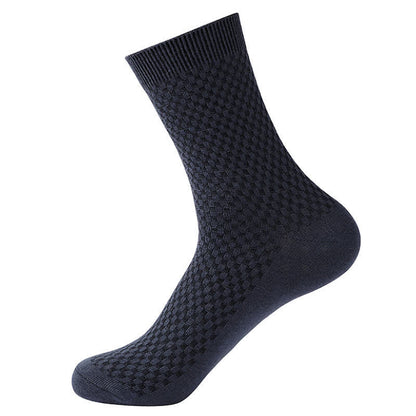 Bamboo Fiber Quarter Socks(5 Pairs) - Blue Gray - EU41-48(US7.5-13) - image 7