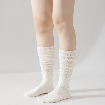 Solid Color Stylish Slouch Socks(3 Pairs) - image 7